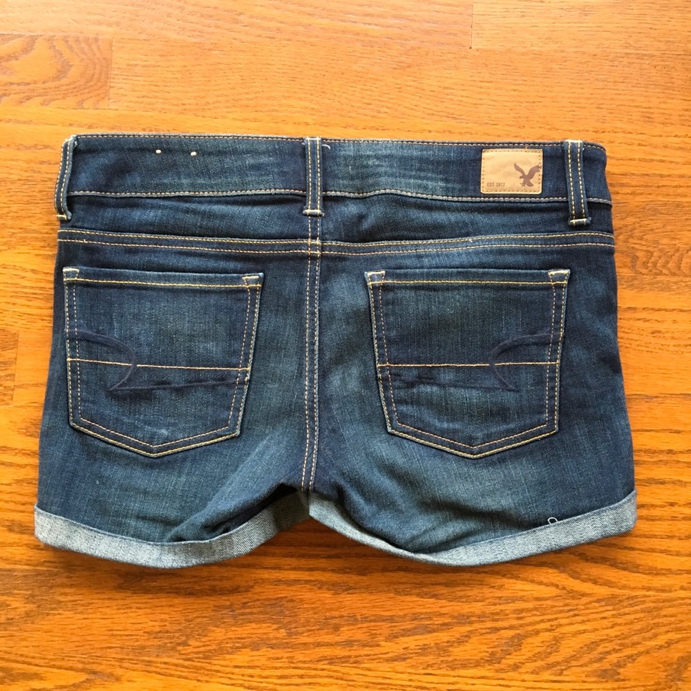 American Eagle Super Stretch Dark Wash Denim Short